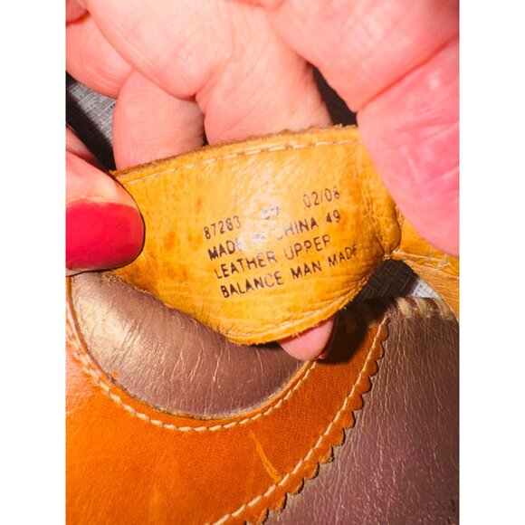 Clarks Artisan Collection Leather Wedge Sandal Studded Braided Trim Boho Cottage - Picture 6 of 10